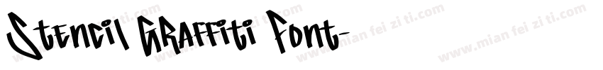 Stencil Graffiti Font字体转换